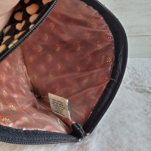 Vintage Vera Bradley Quilted Cotton Cosmetic Pouch in Chanticleer Pattern - Picture 5 of 6